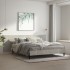 Cabecero pared madera contrachapada gris hormigón 240x1,5x80