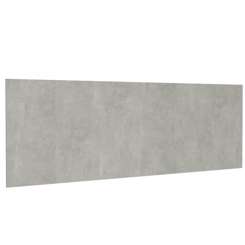 Cabecero pared madera contrachapada gris hormigón 240x1,5x80