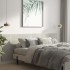 Cabecero pared madera contrachapada gris hormigón 240x1,5x80