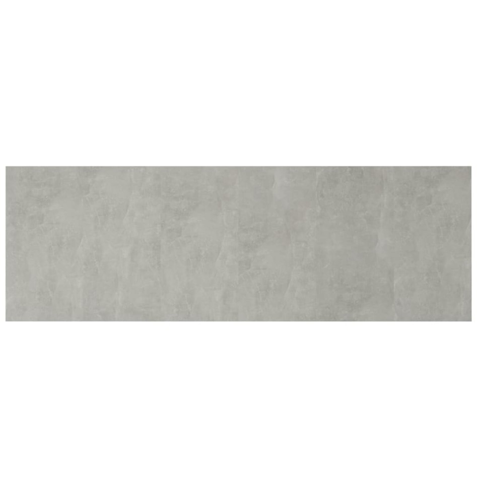 Cabecero pared madera contrachapada gris hormigón 240x1,5x80