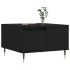 Mesa de centro madera contrachapada negro 55x55x36,5