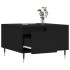 Mesa de centro madera contrachapada negro 55x55x36,5