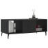 Mesa de centro madera contrachapada negro 102x50x40