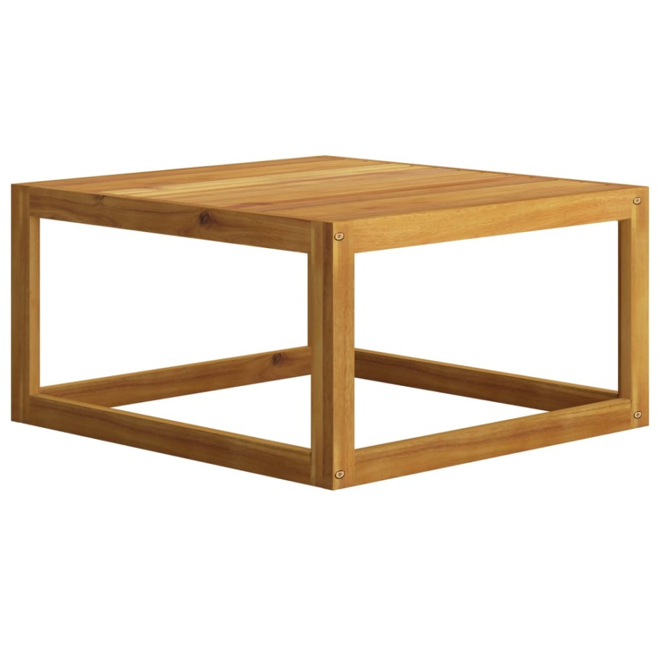 Mesa de centro de madera maciza de acacia 68x68x29