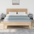 Mesitas de noche 2 uds madera contrachapada gris 39x39x47,5