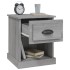 Mesitas de noche 2 uds madera contrachapada gris 39x39x47,5