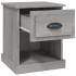 Mesitas de noche 2 uds madera contrachapada gris 39x39x47,5