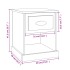 Mesitas de noche 2 uds madera contrachapada gris 39x39x47,5