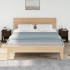 Mesitas de noche 2 uds madera roble marrón 39x39x47,5