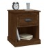Mesitas de noche 2 uds madera roble marrón 39x39x47,5