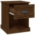 Mesitas de noche 2 uds madera roble marrón 39x39x47,5