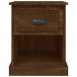Mesitas de noche 2 uds madera roble marrón 39x39x47,5