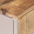 Mesita de noche de madera de mango rugosa 40x30x50