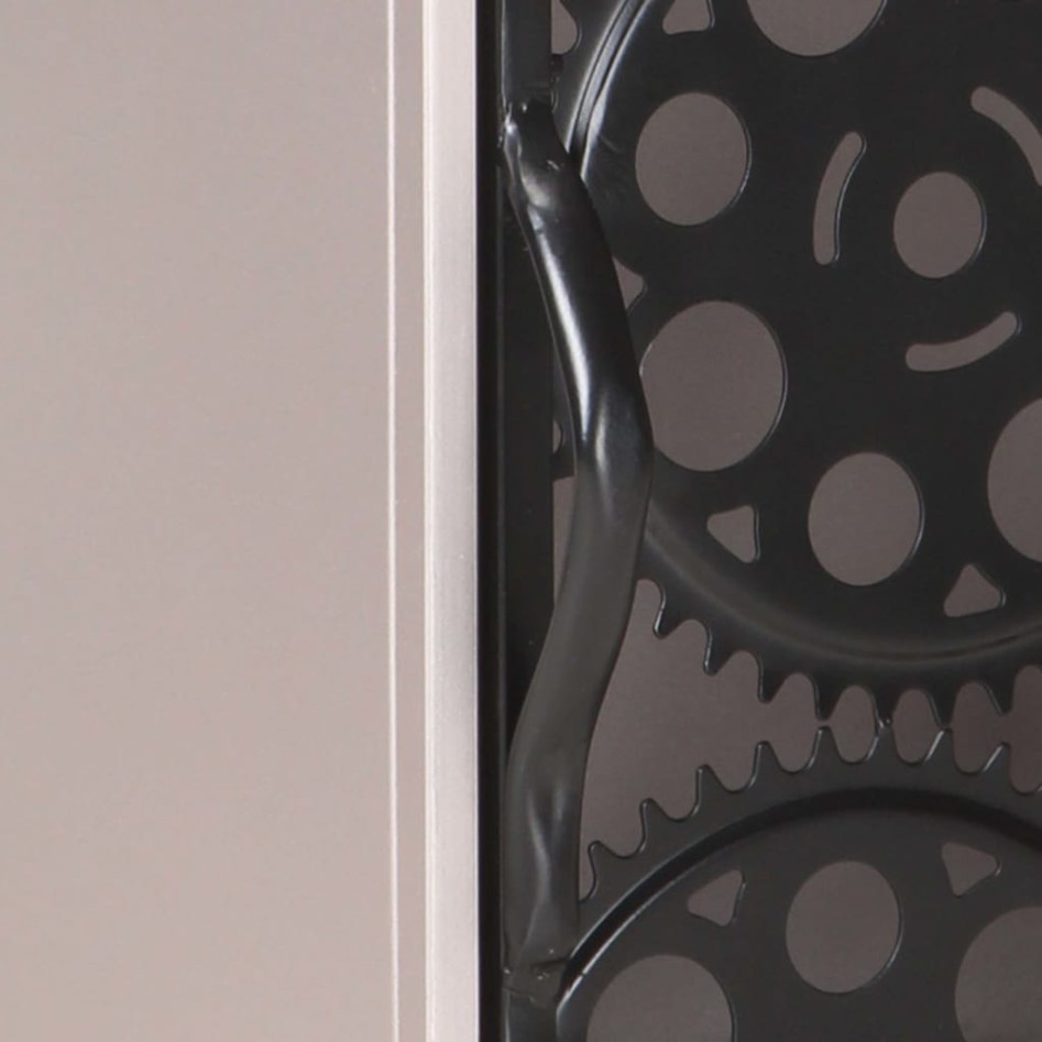 Mesita de noche de madera de mango rugosa 40x30x50