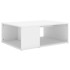 Mesa de centro madera contrachapada blanco 90x67x33