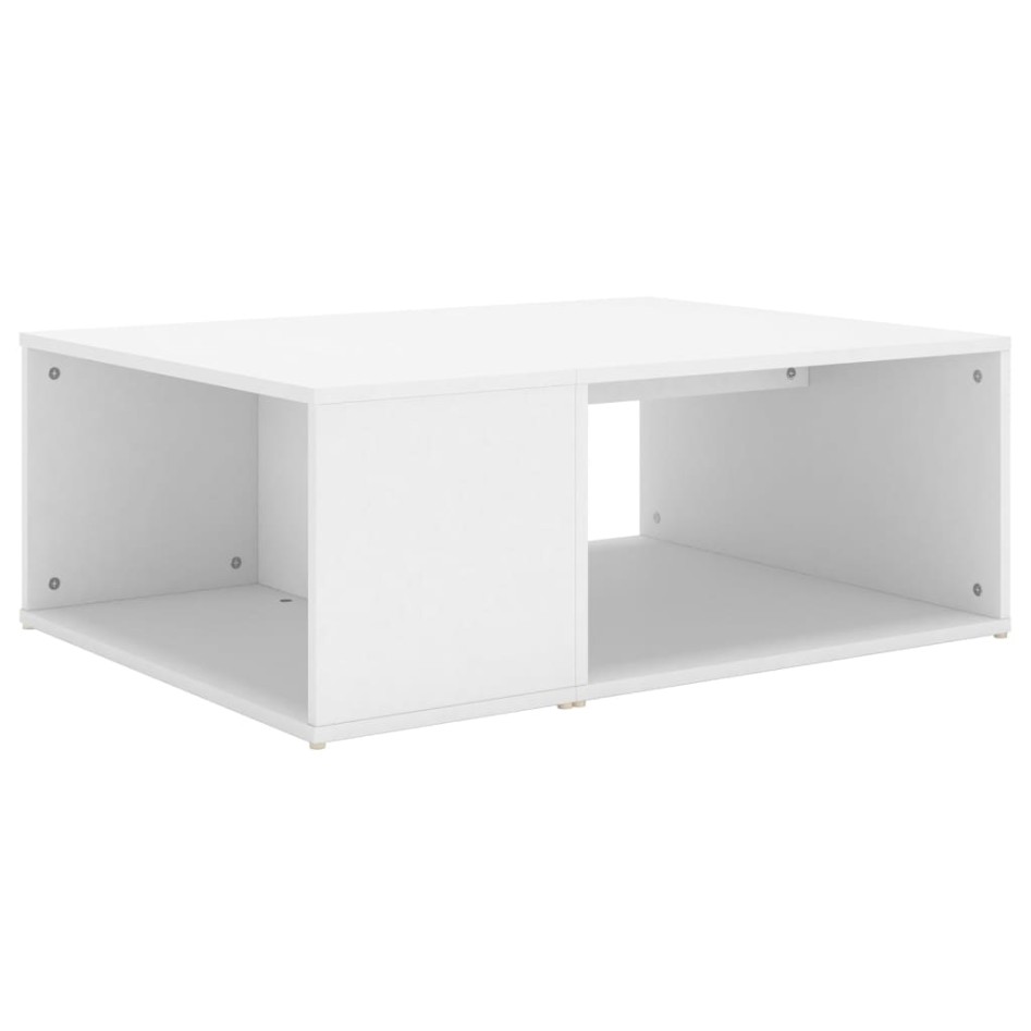 Mesa de centro madera contrachapada blanco 90x67x33