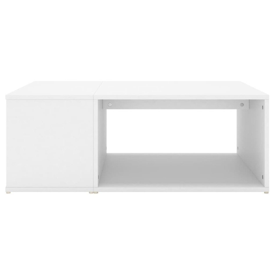 Mesa de centro madera contrachapada blanco 90x67x33