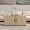 Mesa de centro madera contrachapada roble Sonoma 80x50x36 cm