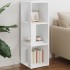 Mueble de esquina madera contrachapada blanco 33x33x100