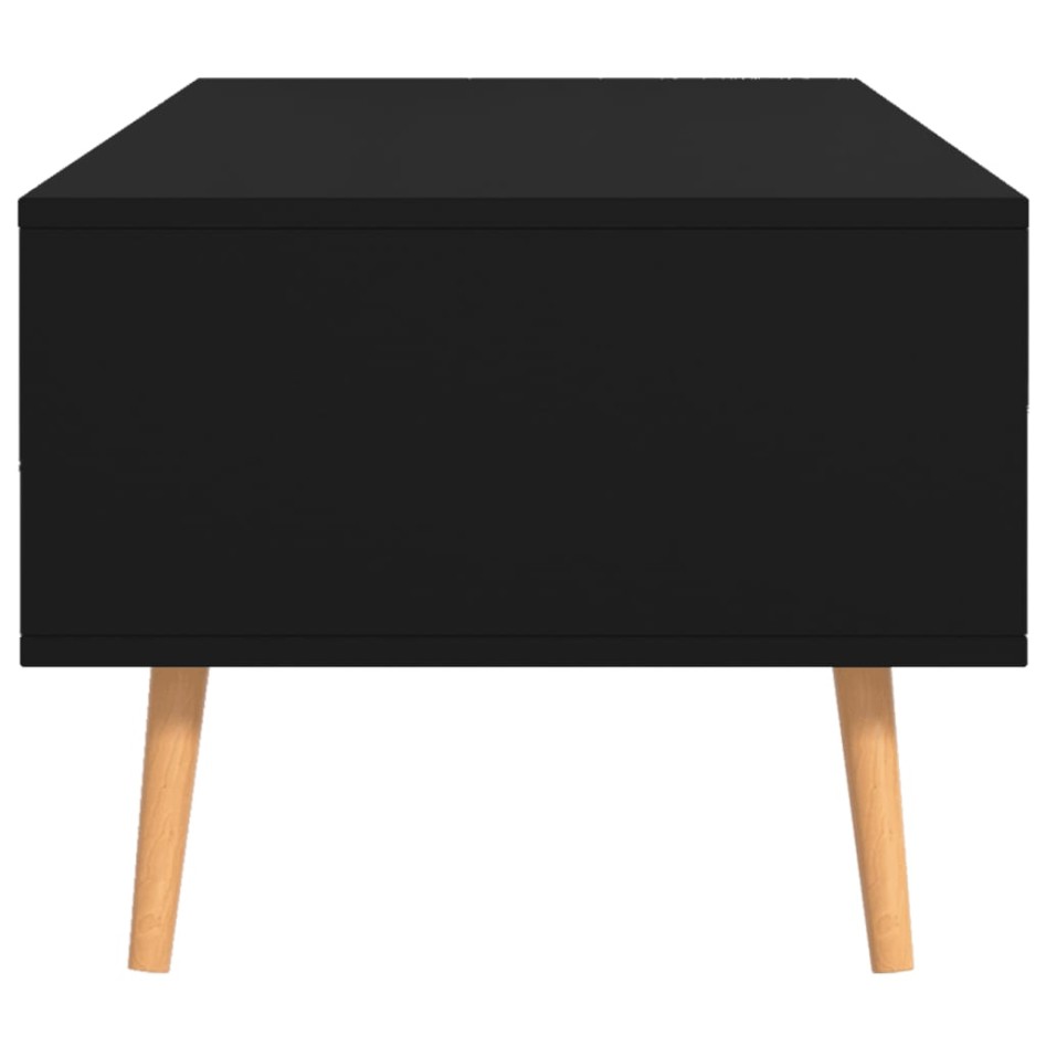 Mueble de TV madera de ingeniería negro 100x49,5x43