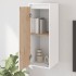 Armario de pared 2 uds madera maciza de pino blanco 30x30x80
