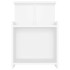Mesitas de noche 2 uds madera contrachapada blanco 40x35x60