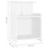 Mesitas de noche 2 uds madera contrachapada blanco 40x35x60