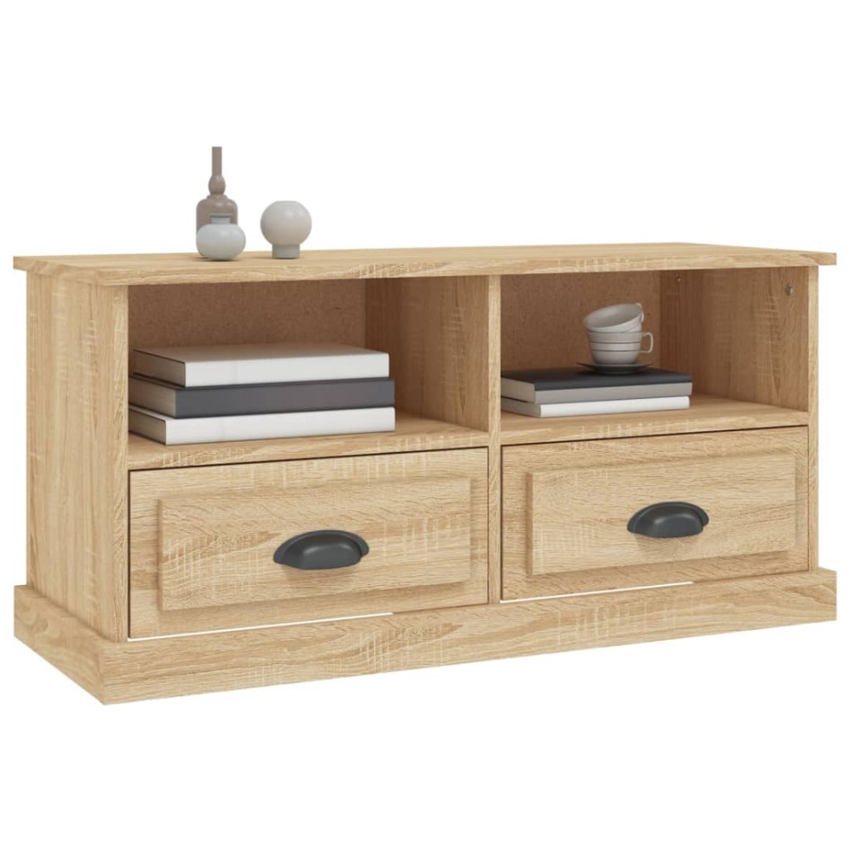 Mueble para TV madera contrachapada roble Sonoma 93x35,5x45