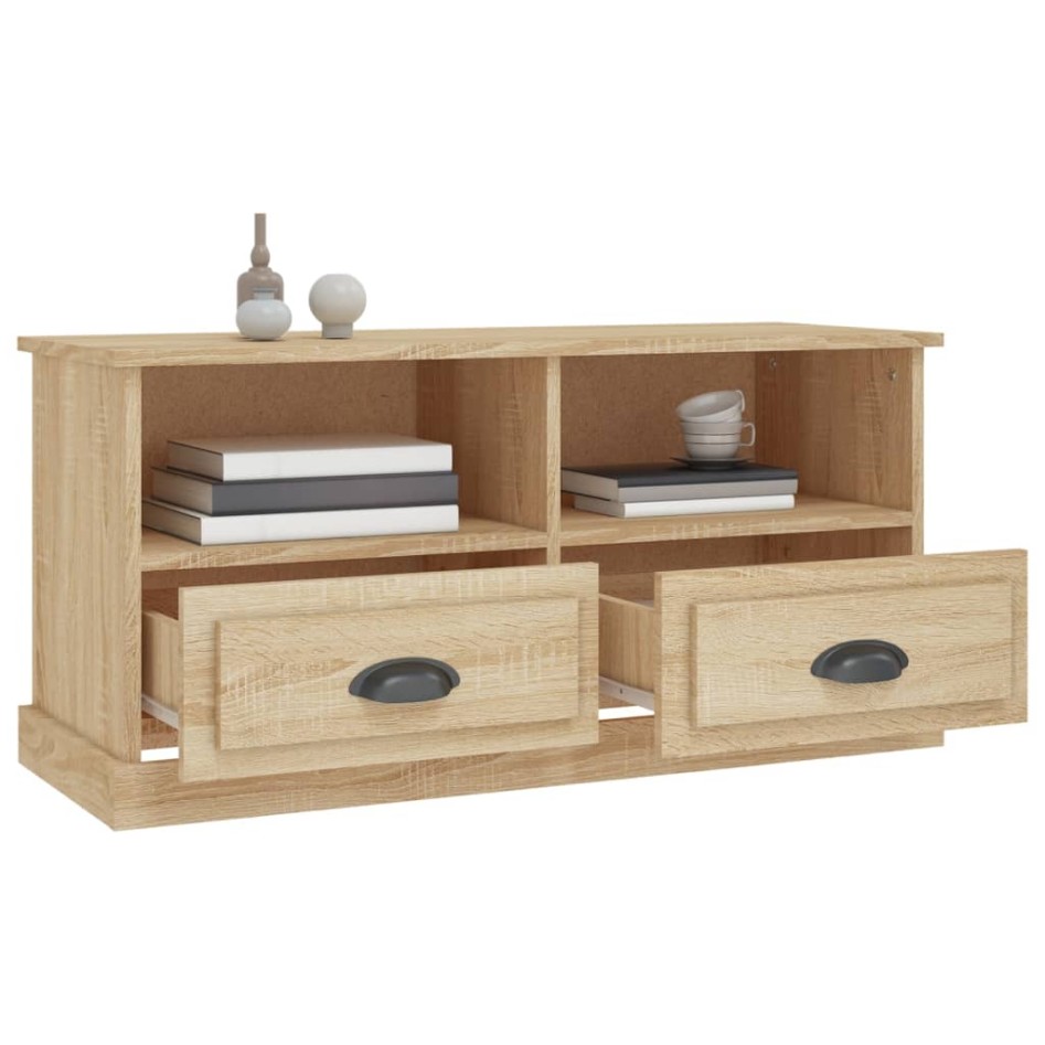 Mueble para TV madera contrachapada roble Sonoma 93x35,5x45