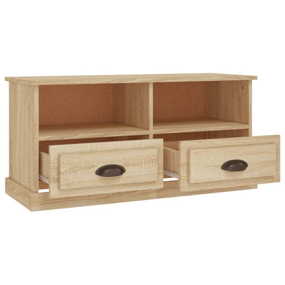 Mueble para TV madera contrachapada roble Sonoma 93x35,5x45