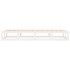 Estructura de cama de madera maciza blanca 90x200