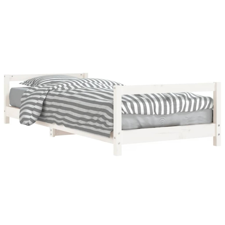 Estructura de cama para niños madera de pino blanco 80x200