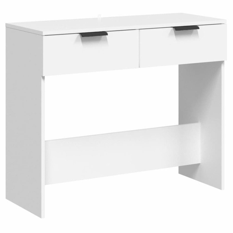 Mesa consola de madera contrachapada blanco 90x36x75