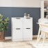 Aparadores 2 uds madera contrachapada blanco 30x30x70