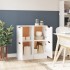 Aparadores 2 uds madera contrachapada blanco 30x30x70