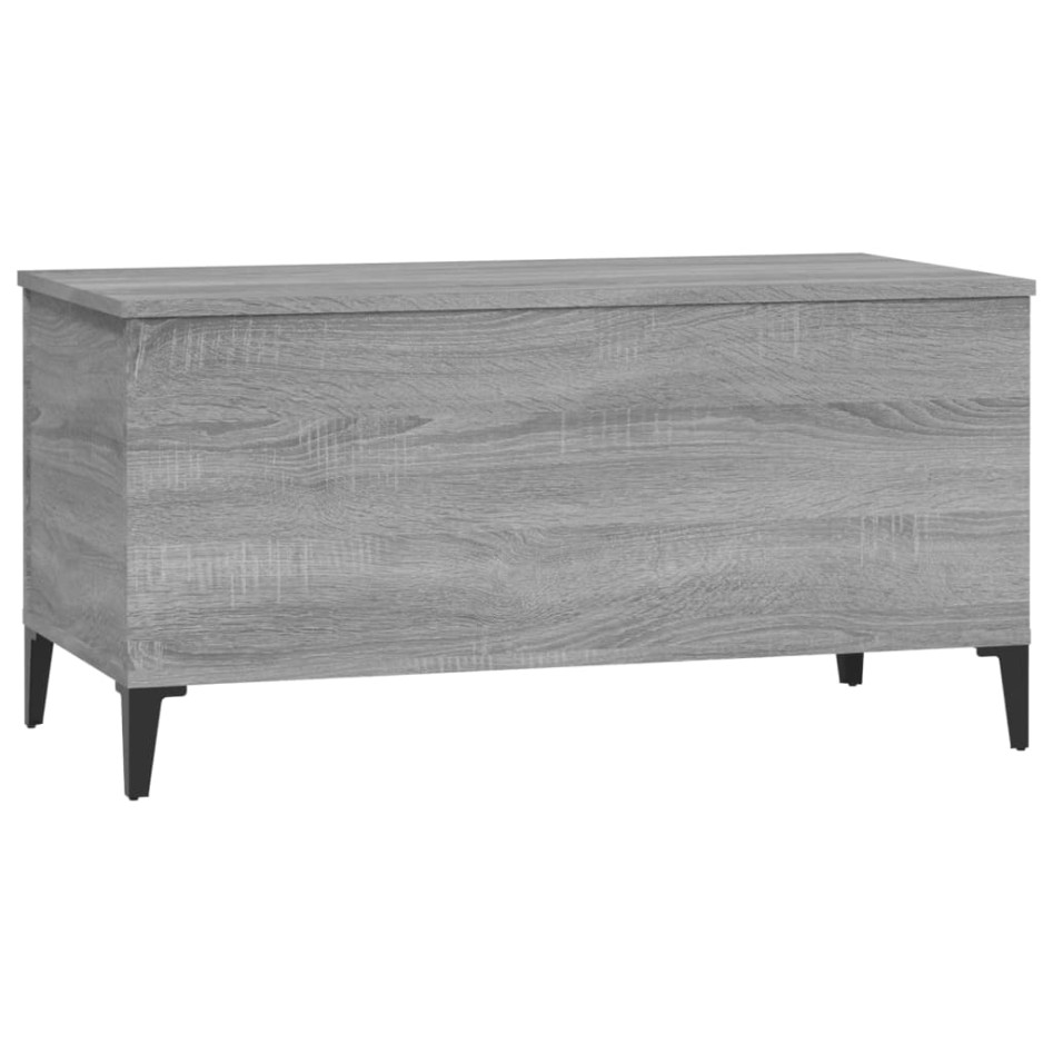 Mesa de centro madera contrachapada gris Sonoma 90x44,5x45