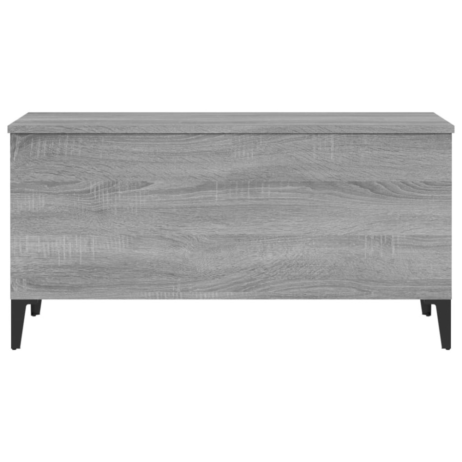 Mesa de centro madera contrachapada gris Sonoma 90x44,5x45