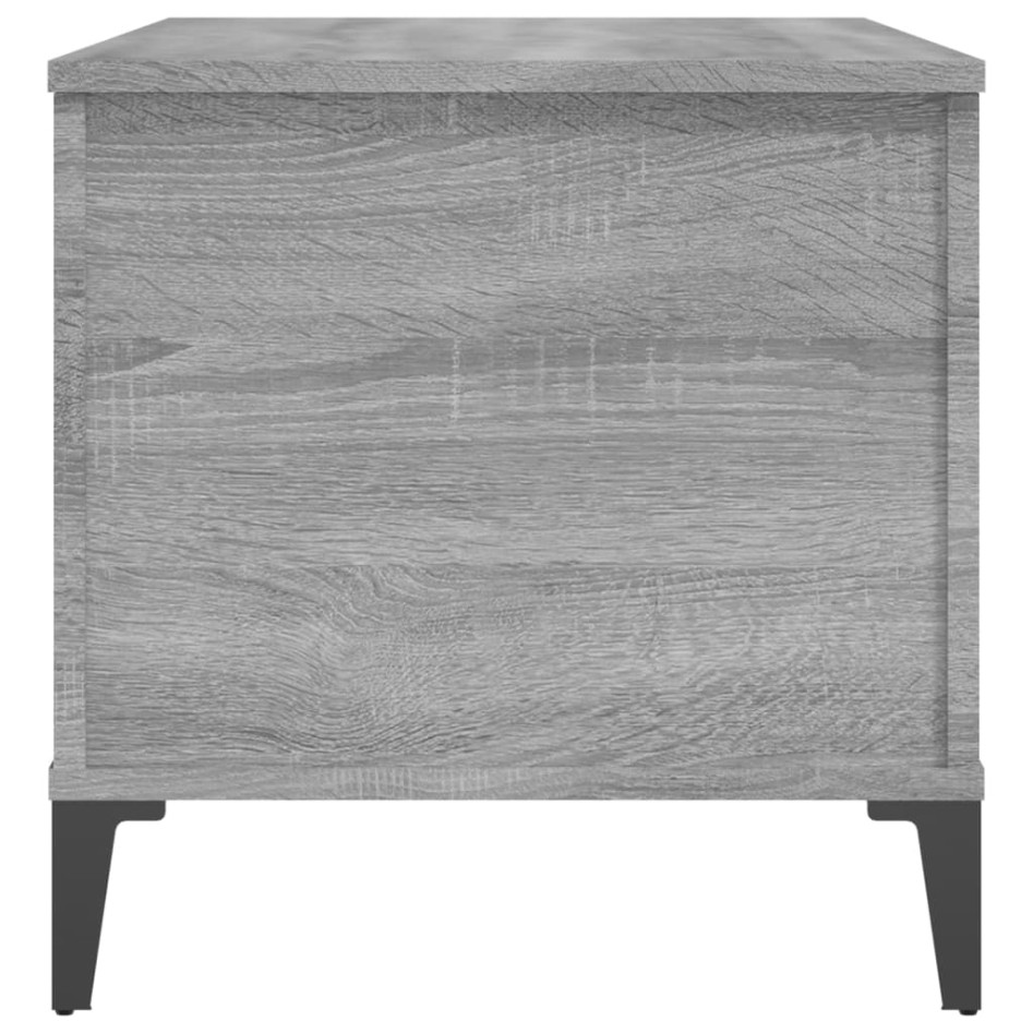 Mesa de centro madera contrachapada gris Sonoma 90x44,5x45