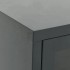 Mueble para el televisor acero y vidrio gris antracita 105x35x52