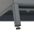 Mueble para el televisor acero y vidrio gris antracita 105x35x52