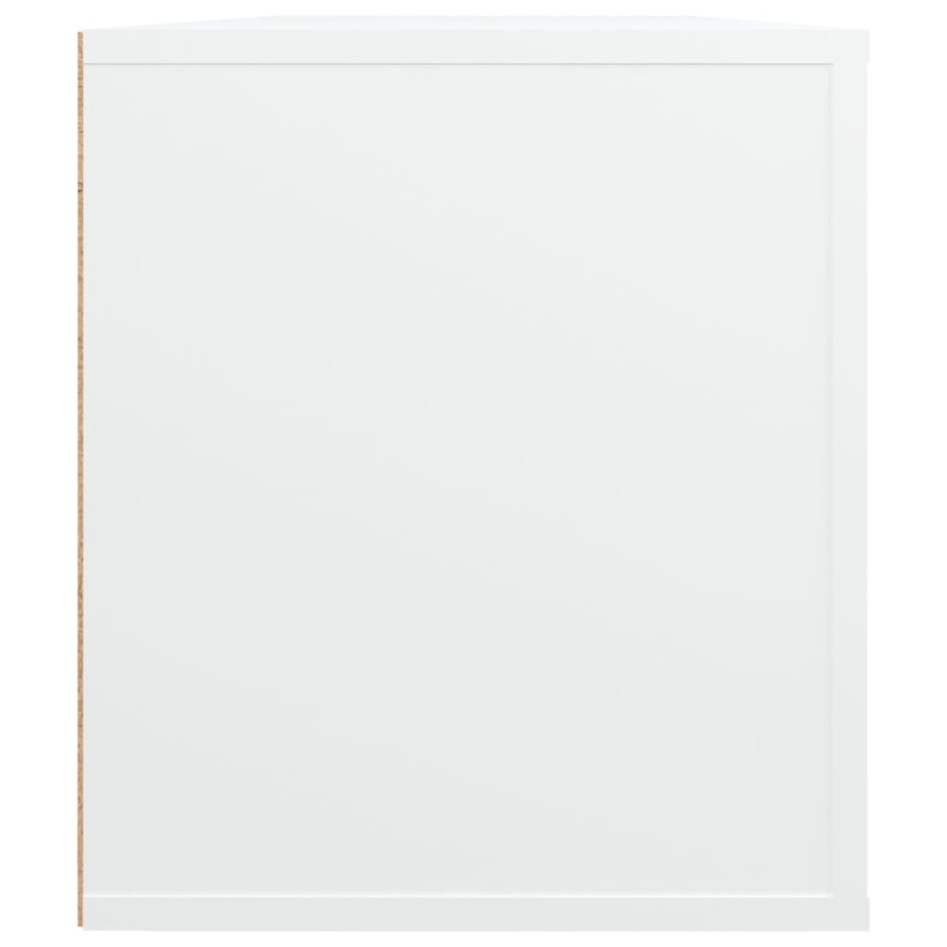 Mueble para TV madera contrachapada blanco 100x35x40