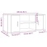 Mueble para TV madera contrachapada blanco 100x35x40