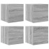 Muebles para TV de pared 4 uds gris Sonoma 30,5x30x30
