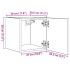 Muebles para TV de pared 4 uds gris Sonoma 30,5x30x30