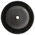 Lavabo redondo de cerámica negro 41,5x13,5