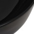 Lavabo redondo de cerámica negro 41,5x13,5