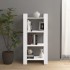 Estantería/divisor espacios madera maciza blanco 60x35x125