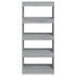 Estantería madera contrachapada gris Sonoma 60x30x135