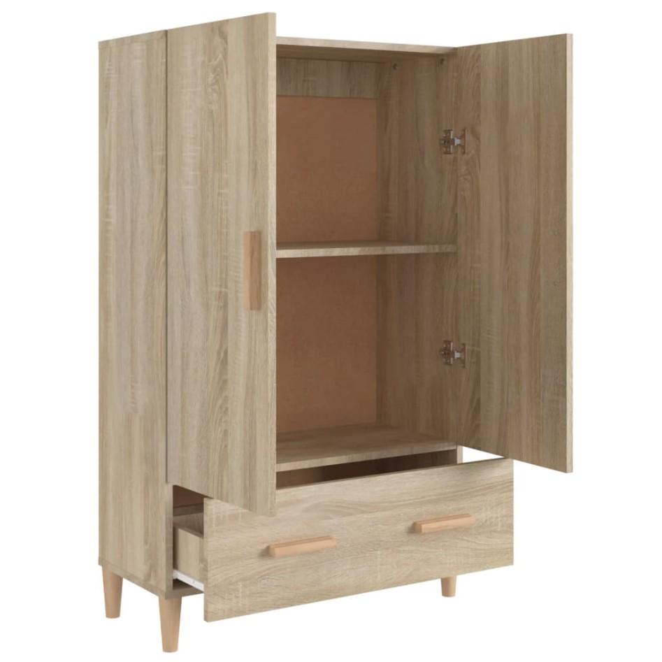 Aparador madera contrachapada roble Sonoma 70x31x115