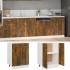 Armario de horno madera ingeniería roble ahumado 60x46x81,5